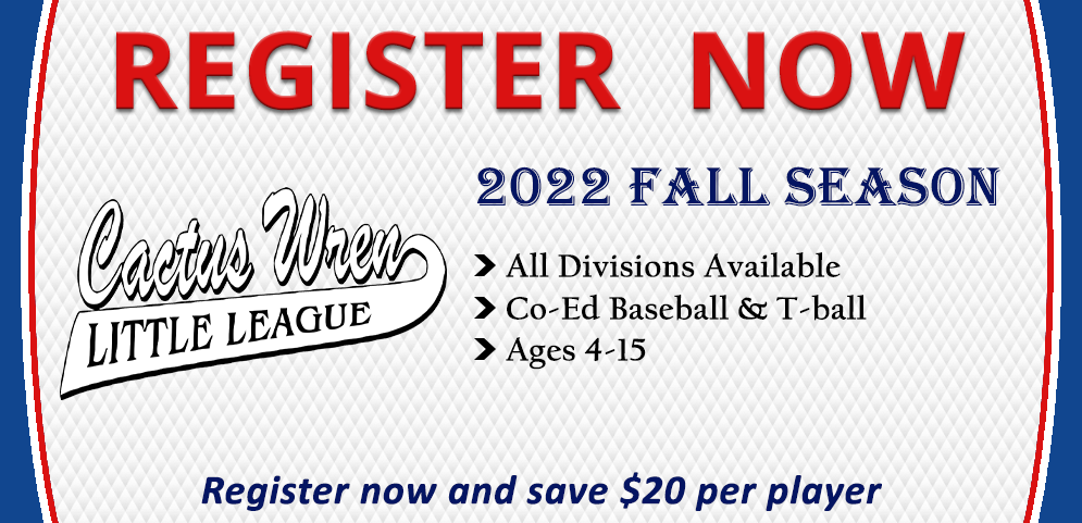 2022 Fall Ball Registration Open